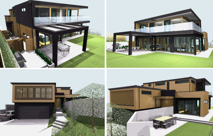 High quality ultra modern prefab homes in light gauge steel frame prefab house luxury villa 6