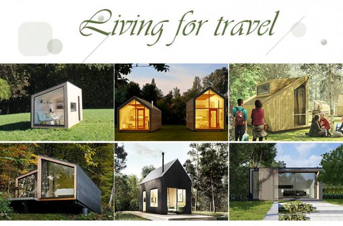 Hot Sale Garden Studio Light Steel Prefabricated House Luxury Granny Flat 3