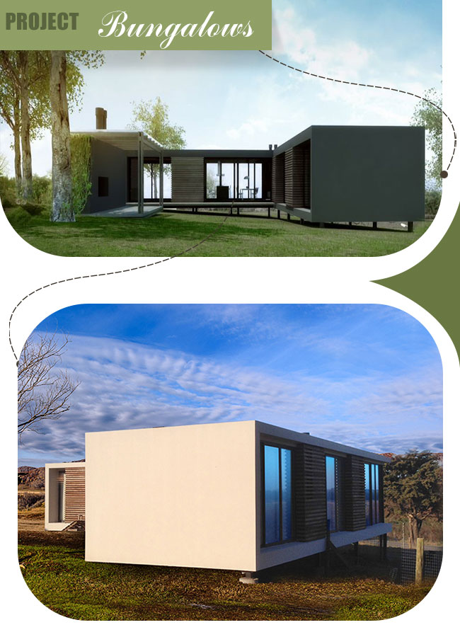 Low Cost Light Gauge Steel Frame Prefab Modular Homes Two Story Houses ...