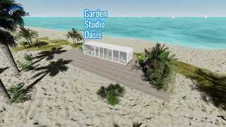 Prefabricated Garden Stuido Chico Apple Cabin Hawa With Light Steel Frame